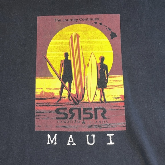 Alstyle Apparel AAA Men's Classic Cotton Short Sleeve T-Shirt Maui Print - Picture 3 of 6